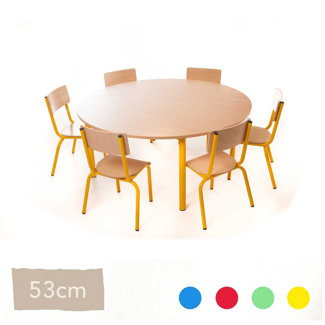 Round Steel Tables - All Options