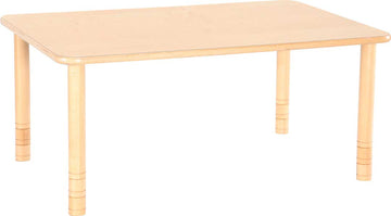 Flexi Rectangular Table - Yellow - 64-76cm