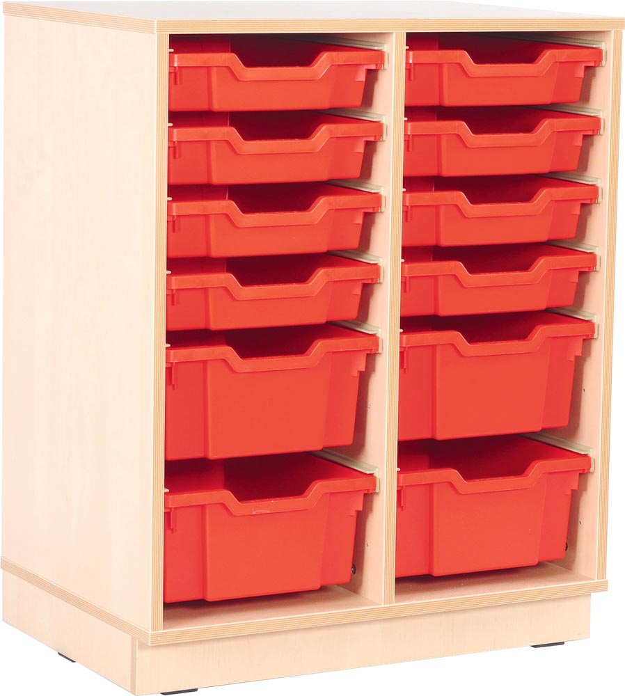 M cabinets for Plastic Containers 2 Rows  with Plinth