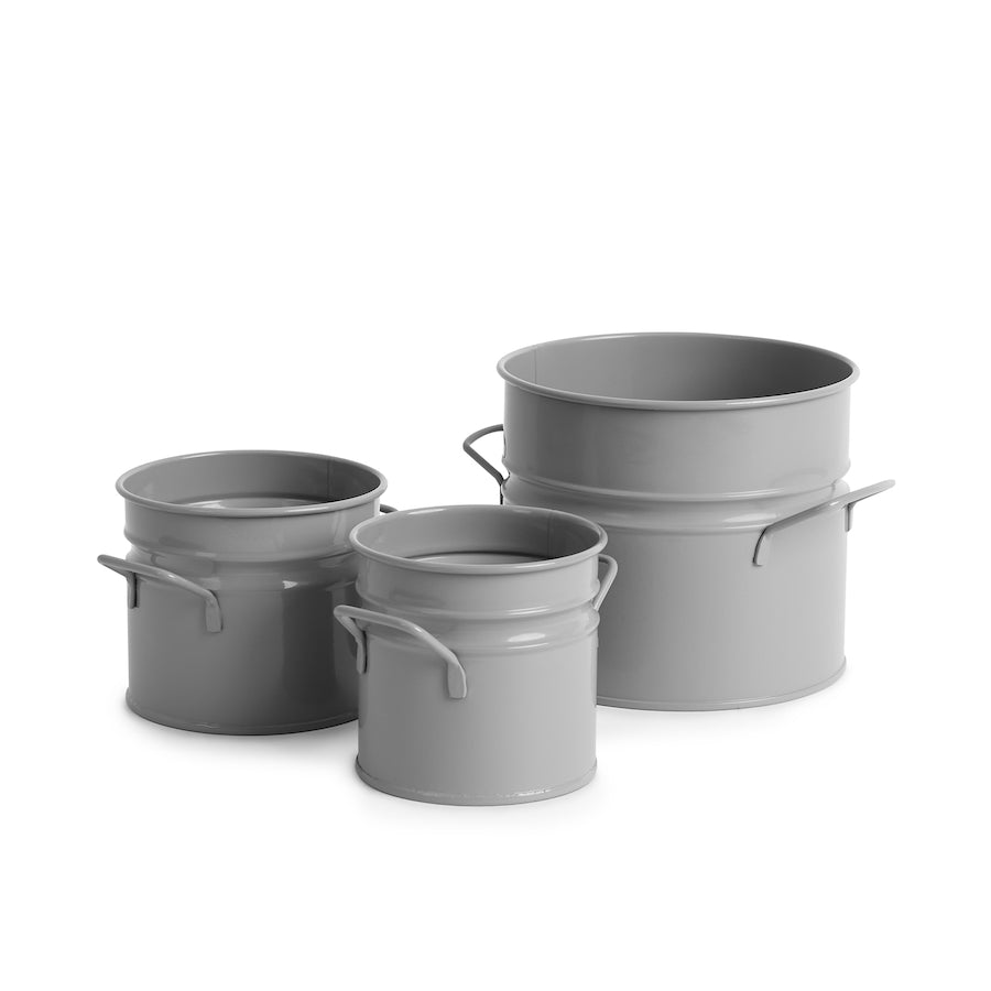 Metal Cans and Tubs 6pcs
