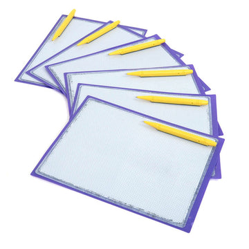 Magnetic Write and Wipe Tablet 6pk