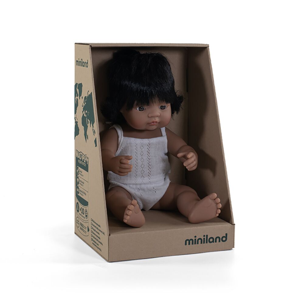 Miniland Hard Bodied Multicultural Dolls Latin American Girl