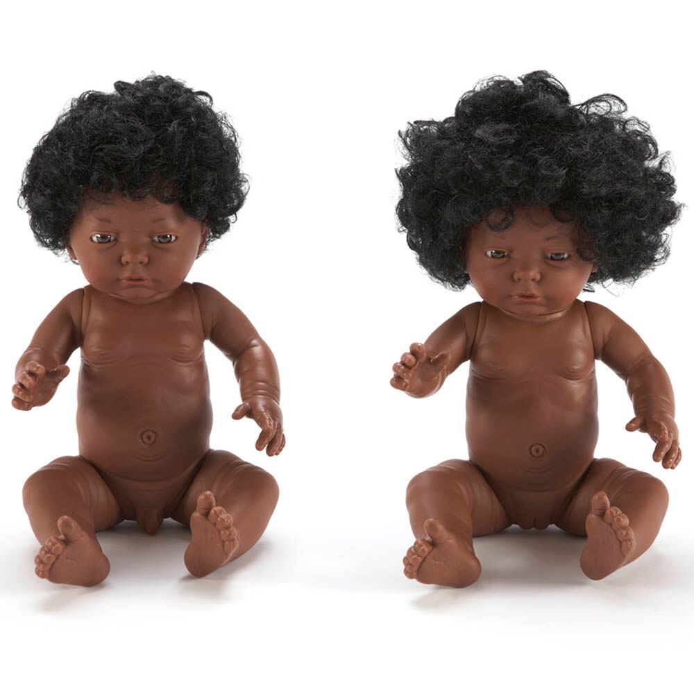 Miniland Hard Bodied Multicultural Dolls African Boy