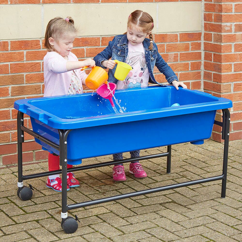 Sand & Water Play Table 58cm Blue/Translucent 2pk