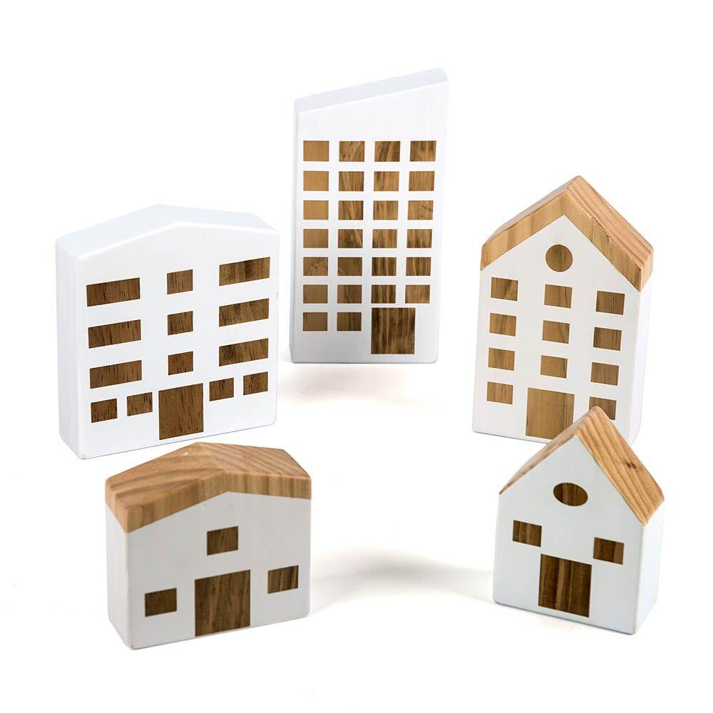 Tiny Town Wooden Houses