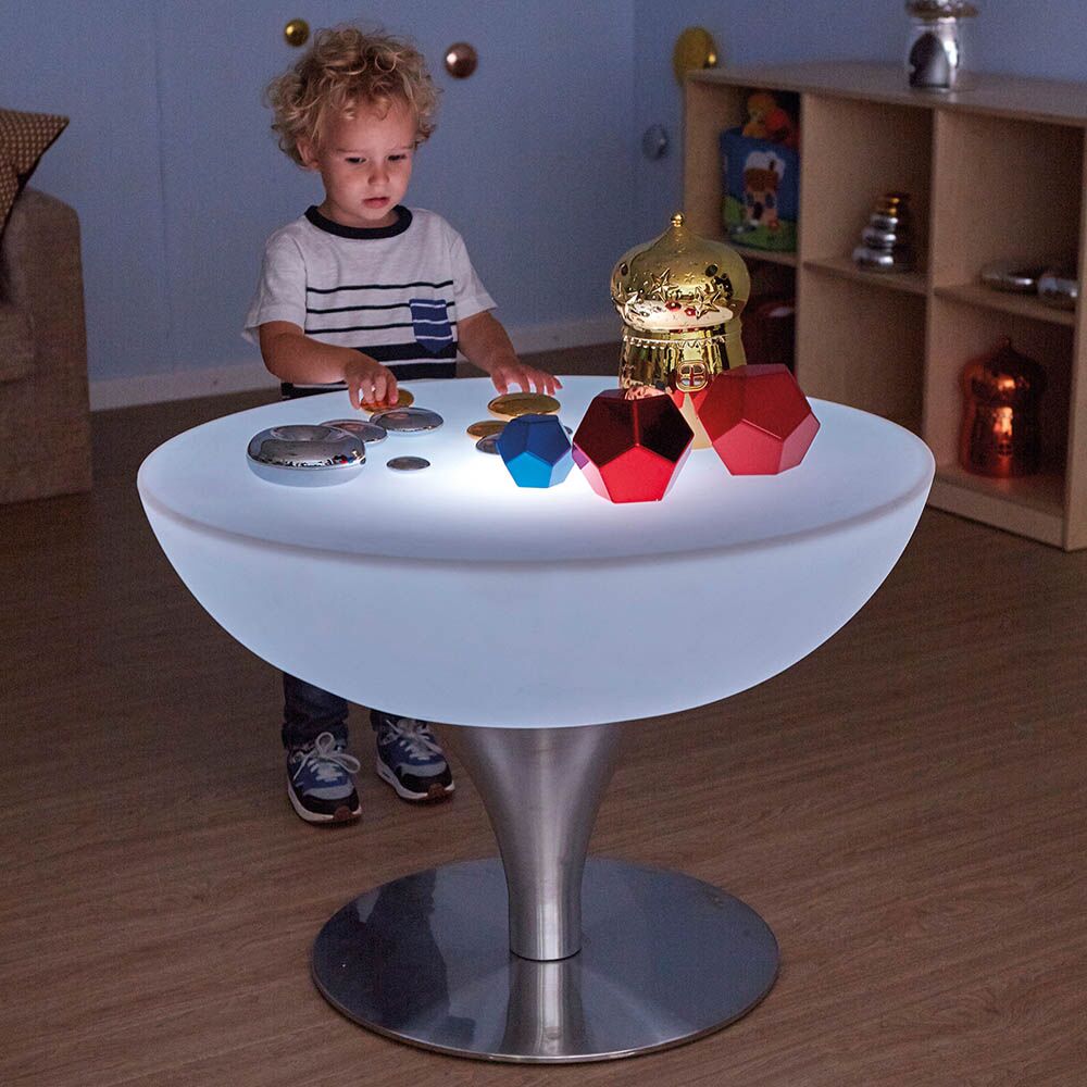 Round Light Up Colour Changing Glow Table