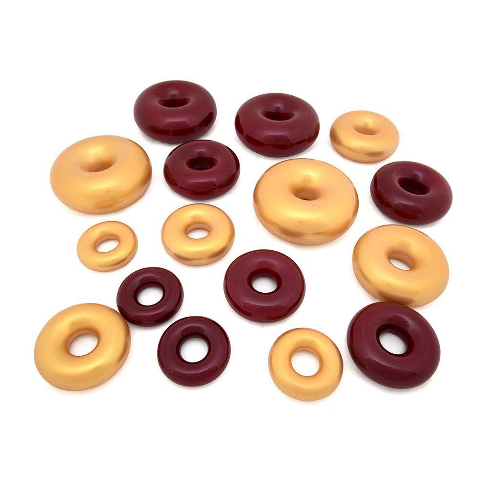 Marvellous Metallics Coloured Stacking Donuts 16pk