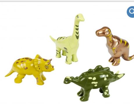 Early Steps - Magnetic-dinosaurs-puzzle with 4 dinosaurs