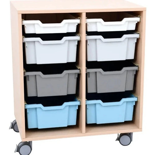 Mobile cabinet Grande M for containers - maple