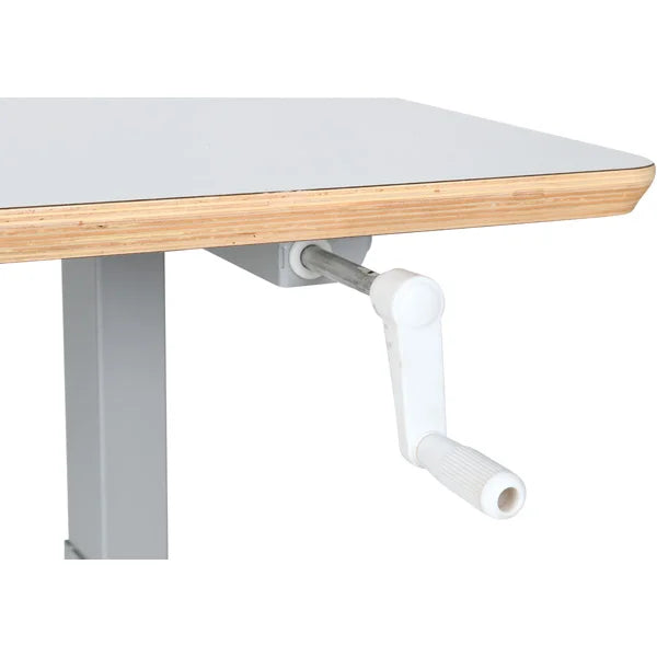 Hugo HPL table with manual height adjustment