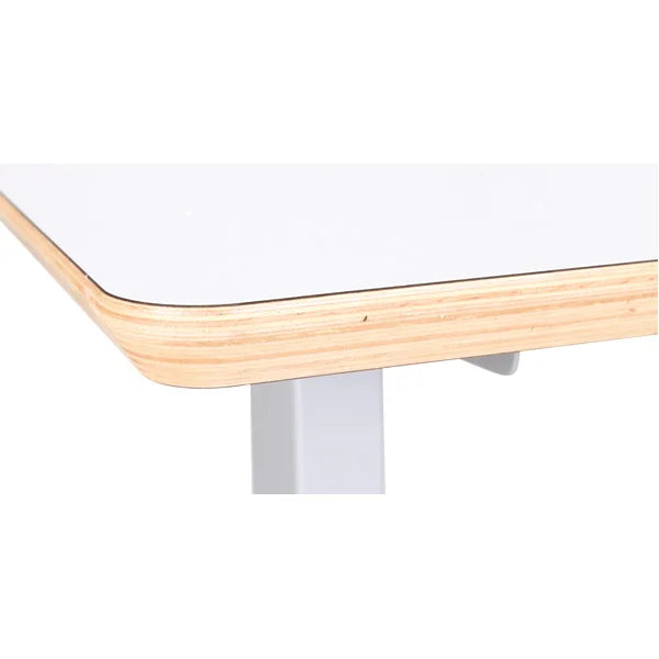 Hugo HPL table with manual height adjustment