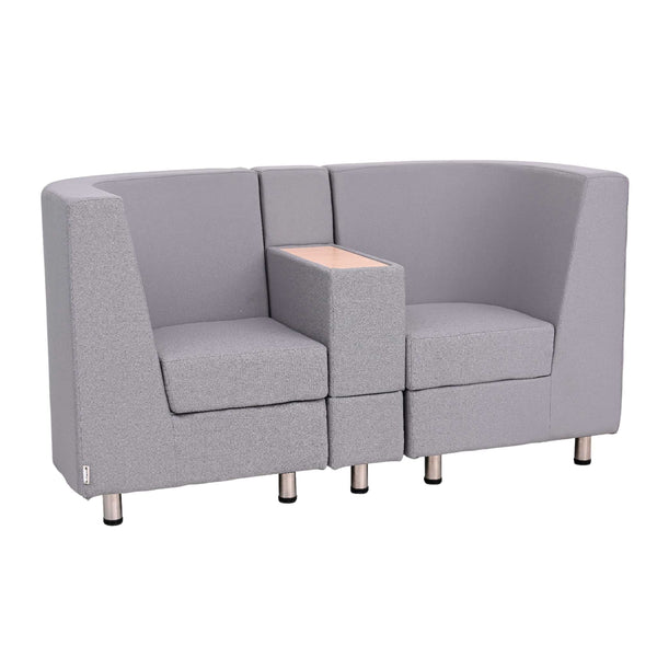 Verba sofa with table, double - grey