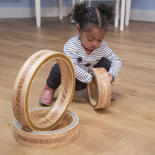 Wooden Sparkle Nesting Rings