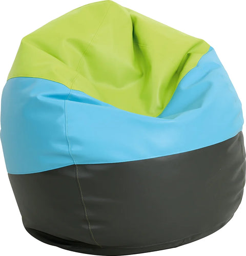 Bean bag pouf - graphite, blue, green