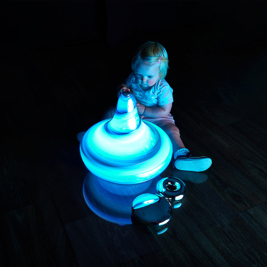 Giant Light and Sound Spinning Top