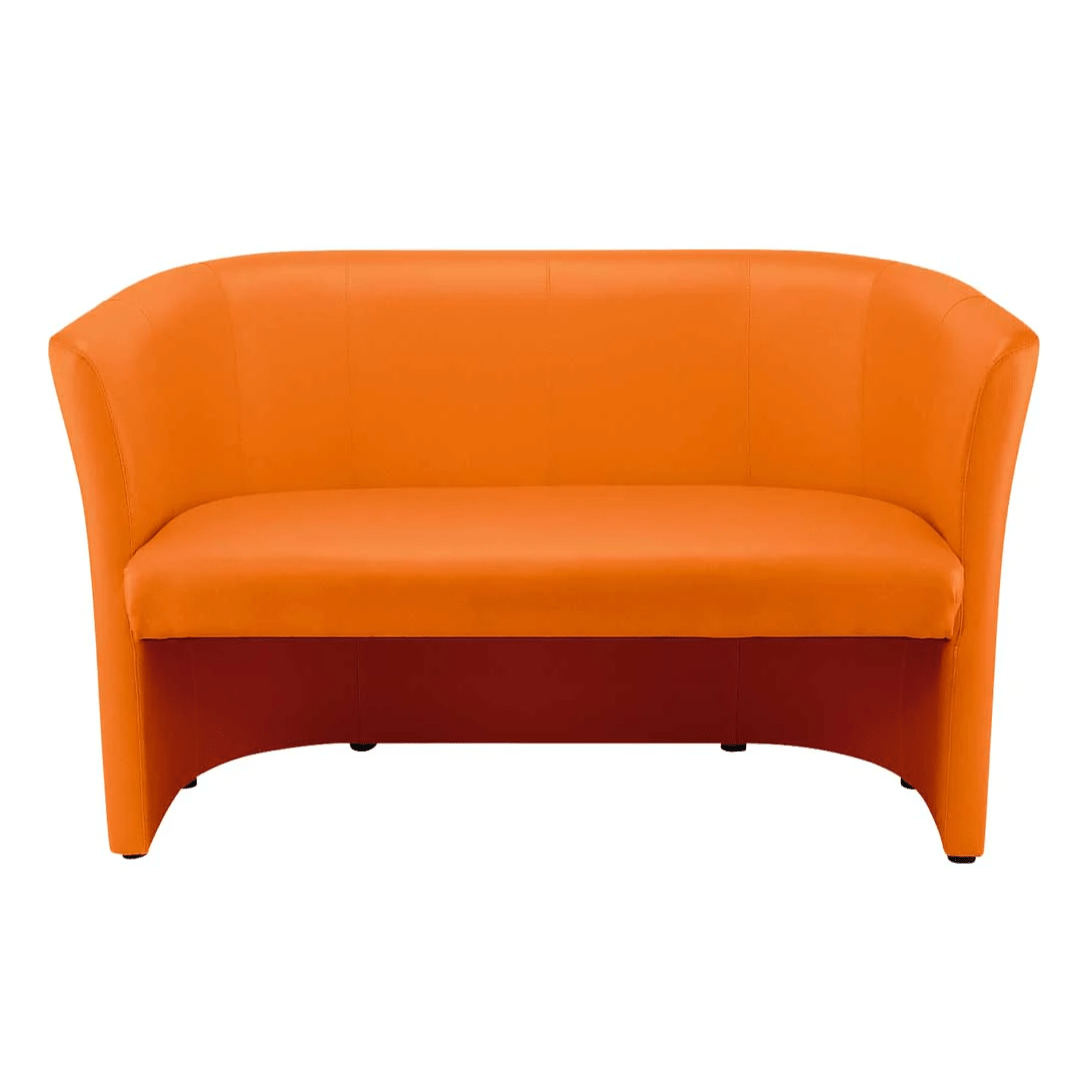 2 seater Tub Sofa - Orange - EASE
