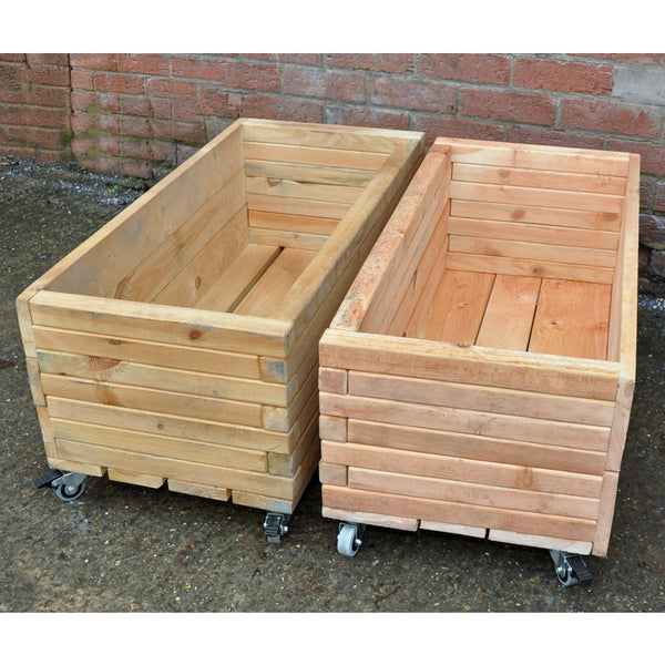Simple Moveable Long Planters (2pk)