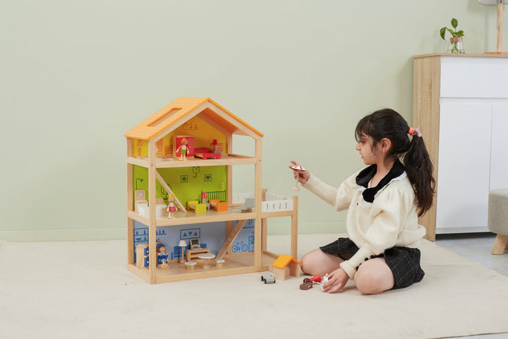 3 - Storey Wooden Dolls House - EASE