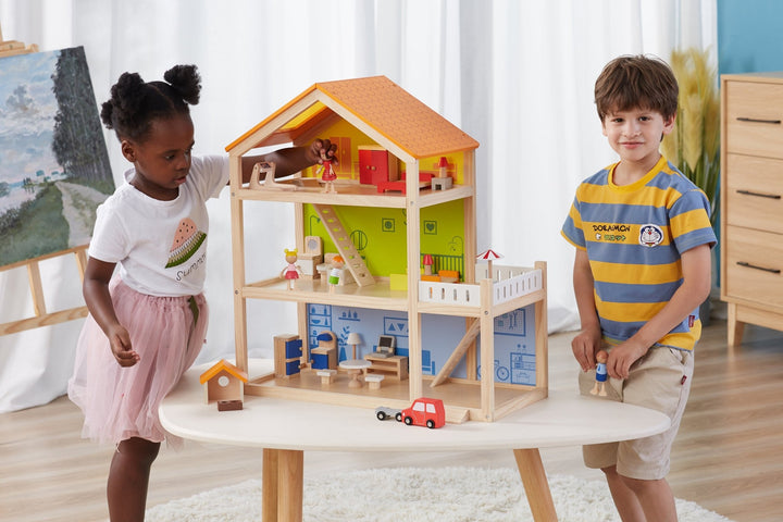 3 - Storey Wooden Dolls House - EASE