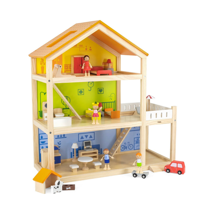 3 - Storey Wooden Dolls House - EASE
