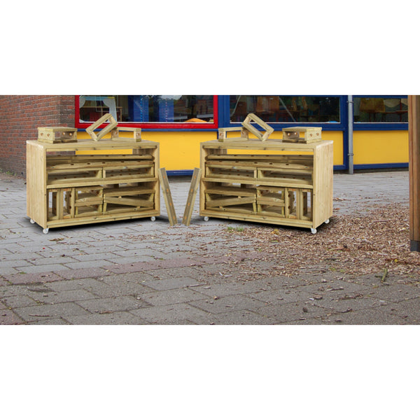 Imagineering & Block Trolleys Complete Set ( 2 Trolleys + Blocks )