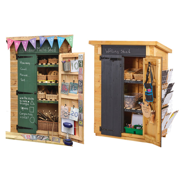 Outdoor Storage Shed Set of 2 - Maths and Writing