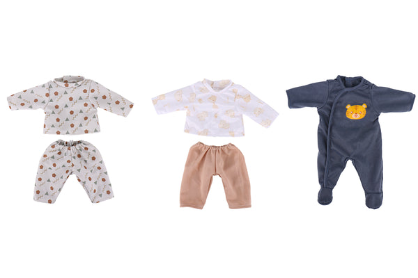Set of 3 Dolls Clothes - Boys