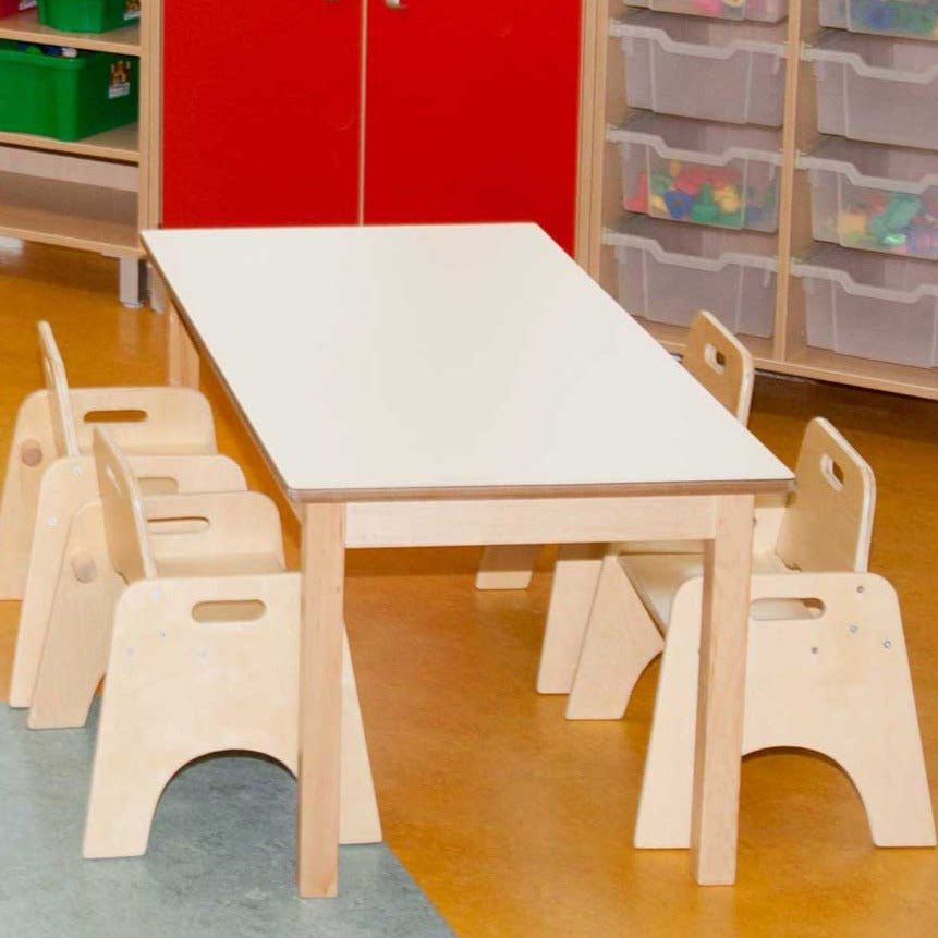 40cm Magnolia Rectangle Table &4 *20cm wobbler chairs Furniture| Room ...