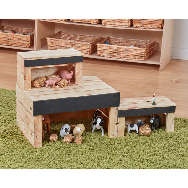 Farmhouse Sheds Pack of 3