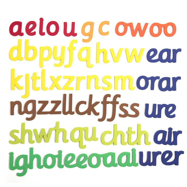50 Large Magnetic Phonics Letter Sounds 160mm H - EASE