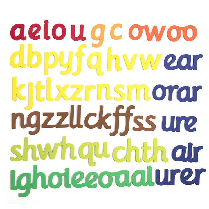50 Large Magnetic Phonics Letter Sounds 160mm H - EASE