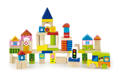 Wooden Blocks - 75pcs City