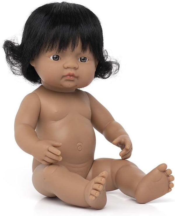 Hard Bodied Baby Doll Hispanic Girl 38cm