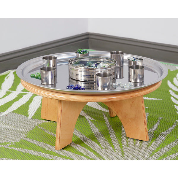 Mirror Tray and Low Round Table Set