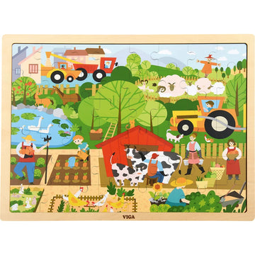 Wooden 48 Pcs Puzzle - Farm