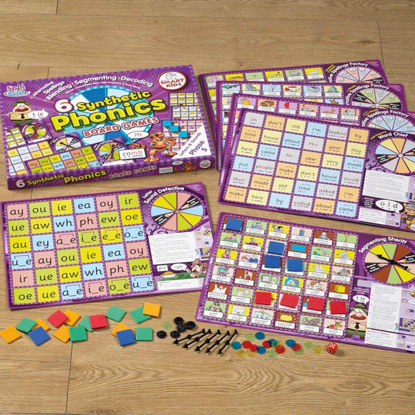 6 Synthetic Phonics Phase 5 Board Games - EASE