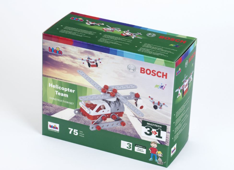Bosch - 3 in 1 Construction set helicopter team