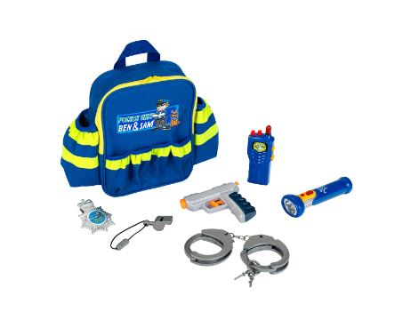 Police officer backpack with accessories