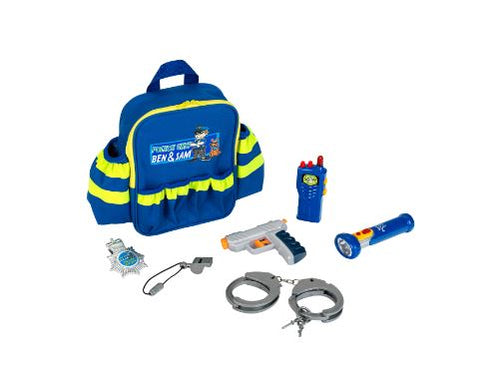 Police officer backpack with accessories