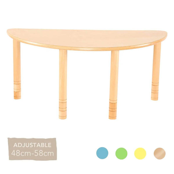 Flexi Half Round Table - 48-58cm - All Colours