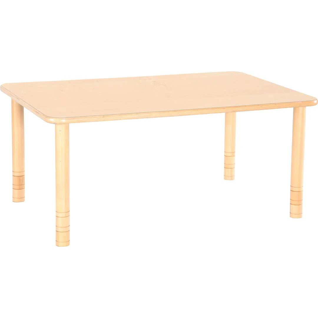 Flexi Rectangular Table - Beech - 64-76cm