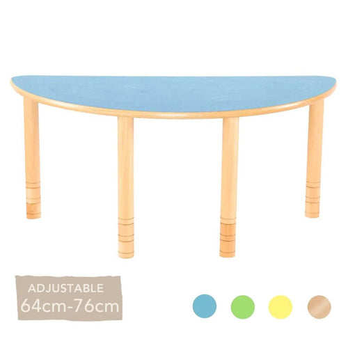 Flexi Half Round Table - 64-76cm - All Colours