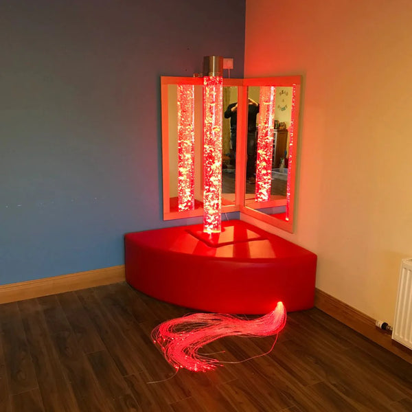Padded Corner in Red  for Bubble Tube