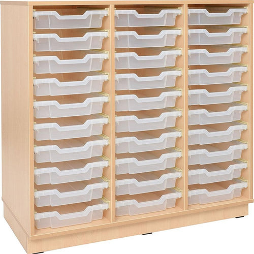Tray Storage Large Cabinet for plastic Containers - 30 Shallow trays - 2 options