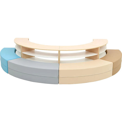 Quadro Curved Storage and Seating - Set 153