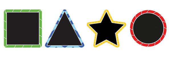 Shapes Chalkboards - Set of 4