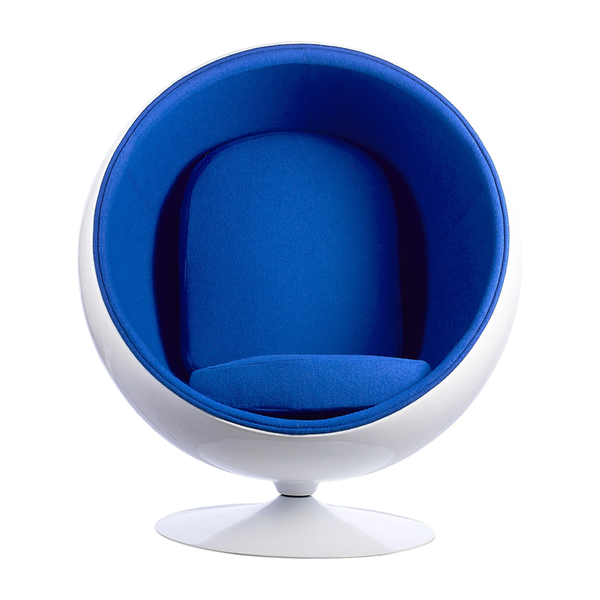 Round Blue Retro Chair