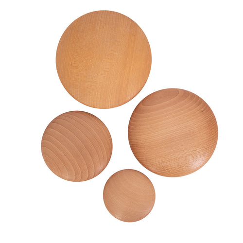 Wooden Stacking pebbles 4pk