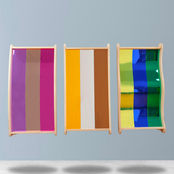 Multi-coloured Fun House Mirrors