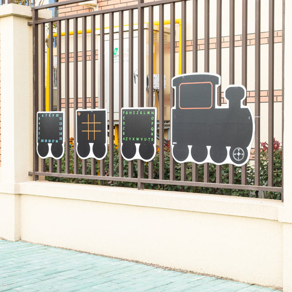 Outdoor Chalkboard - Trains